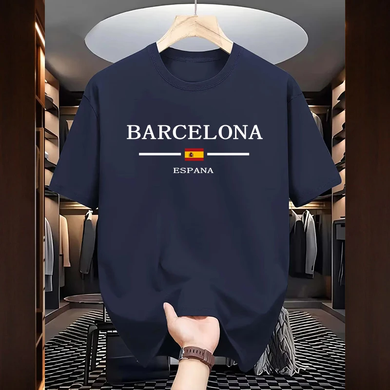 Kaus Cetak Barcelona untuk Pri - Home Barcelona ulasan dan harga