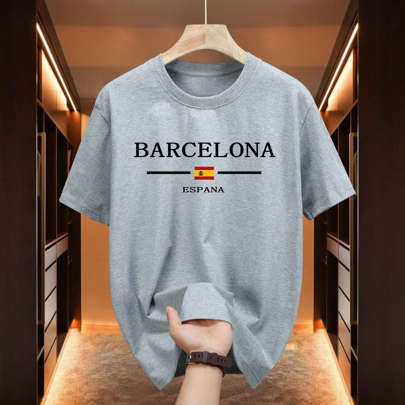 Kaus Cetak Barcelona untuk Pri - Home Barcelona ulasan dan harga