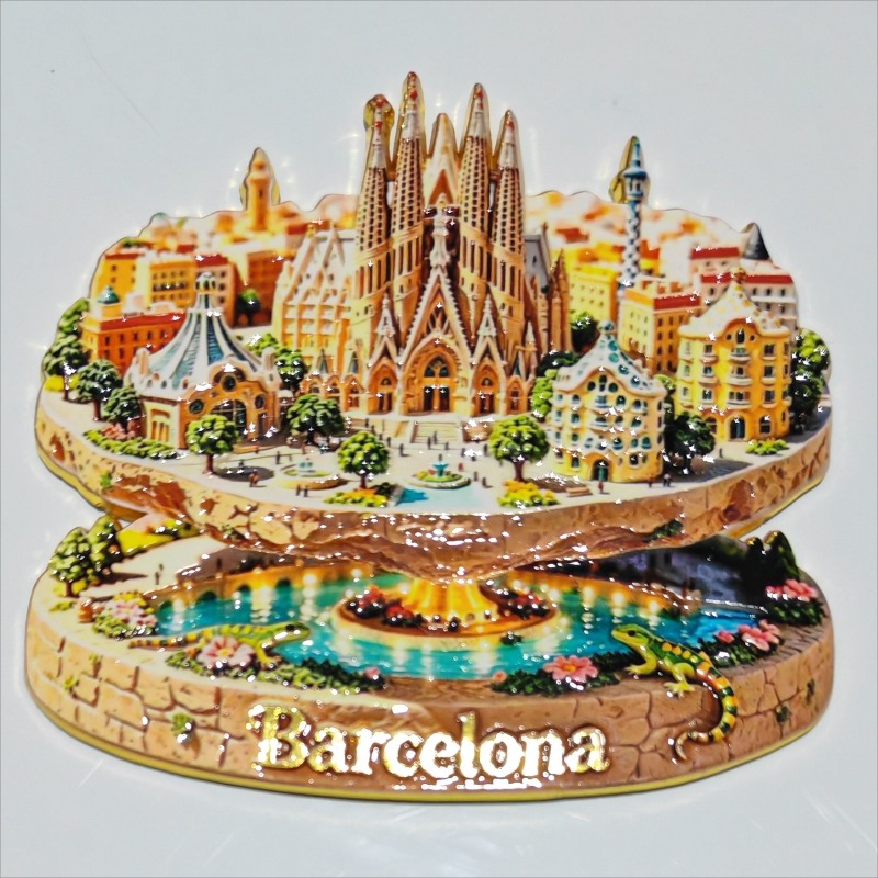 Magnet Kulkas Logam Spanyol So - Home Barcelona ulasan dan harga