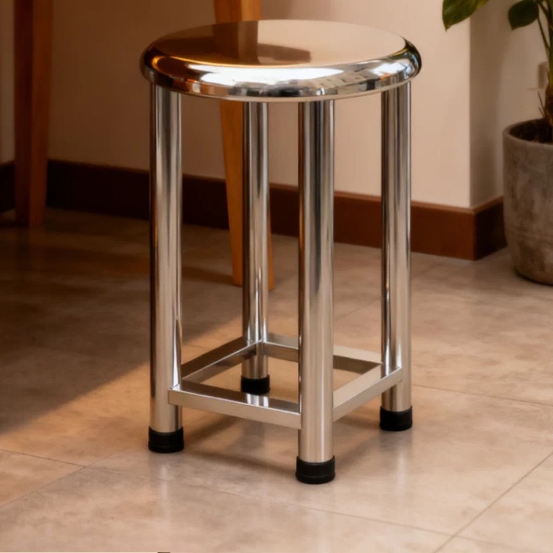 Kursi Bulat Baja Tahan Karat 3 - Home Bar Stools ulasan dan harga