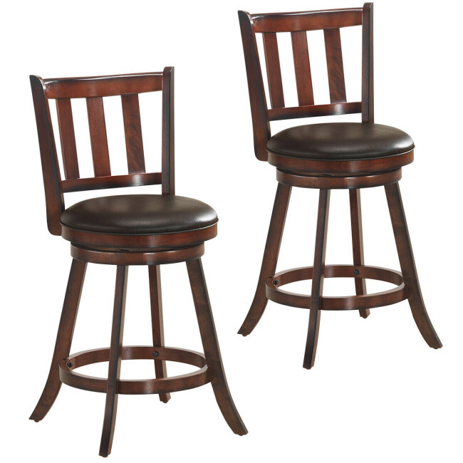 Set 2 Kursi Bar Putar dengan B - Home Bar Stools ulasan dan harga