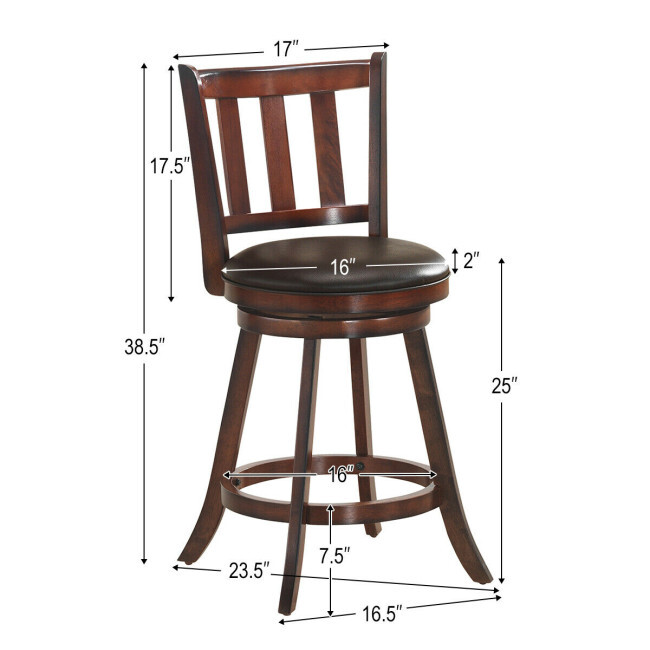 Set 2 Kursi Bar Putar dengan B - Home Bar Stools ulasan dan harga