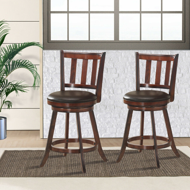 Set 2 Kursi Bar Putar dengan B - Home Bar Stools ulasan dan harga