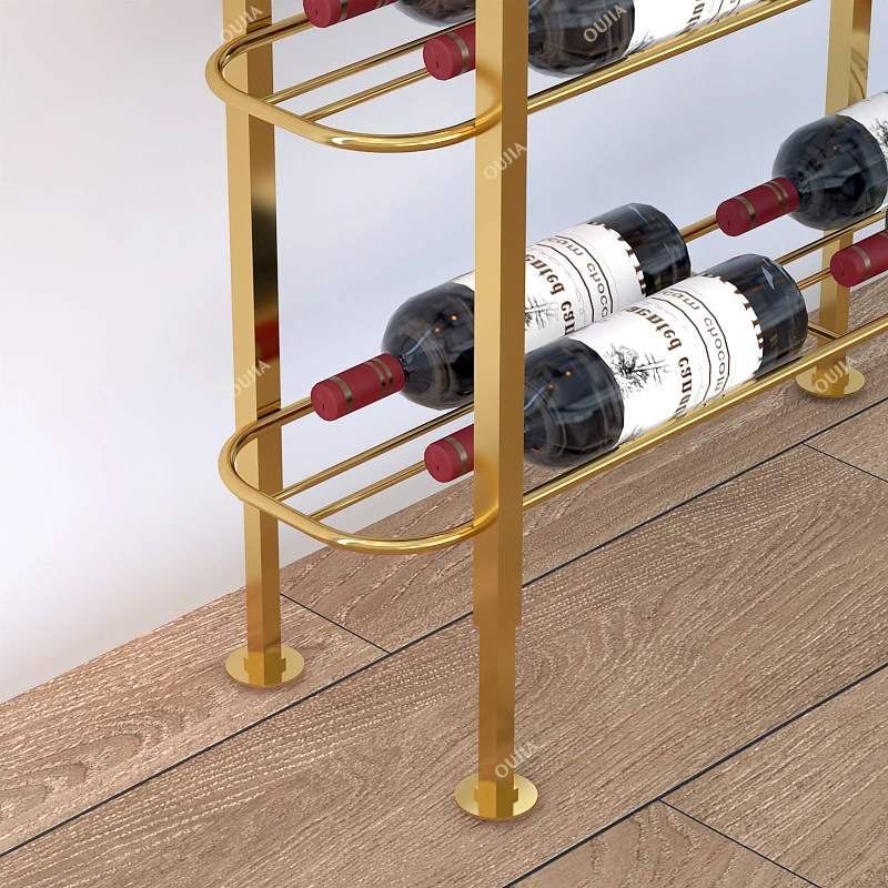 Rak Wine Dinding dari Besi/Alu - Home Bar Shelf ulasan dan harga