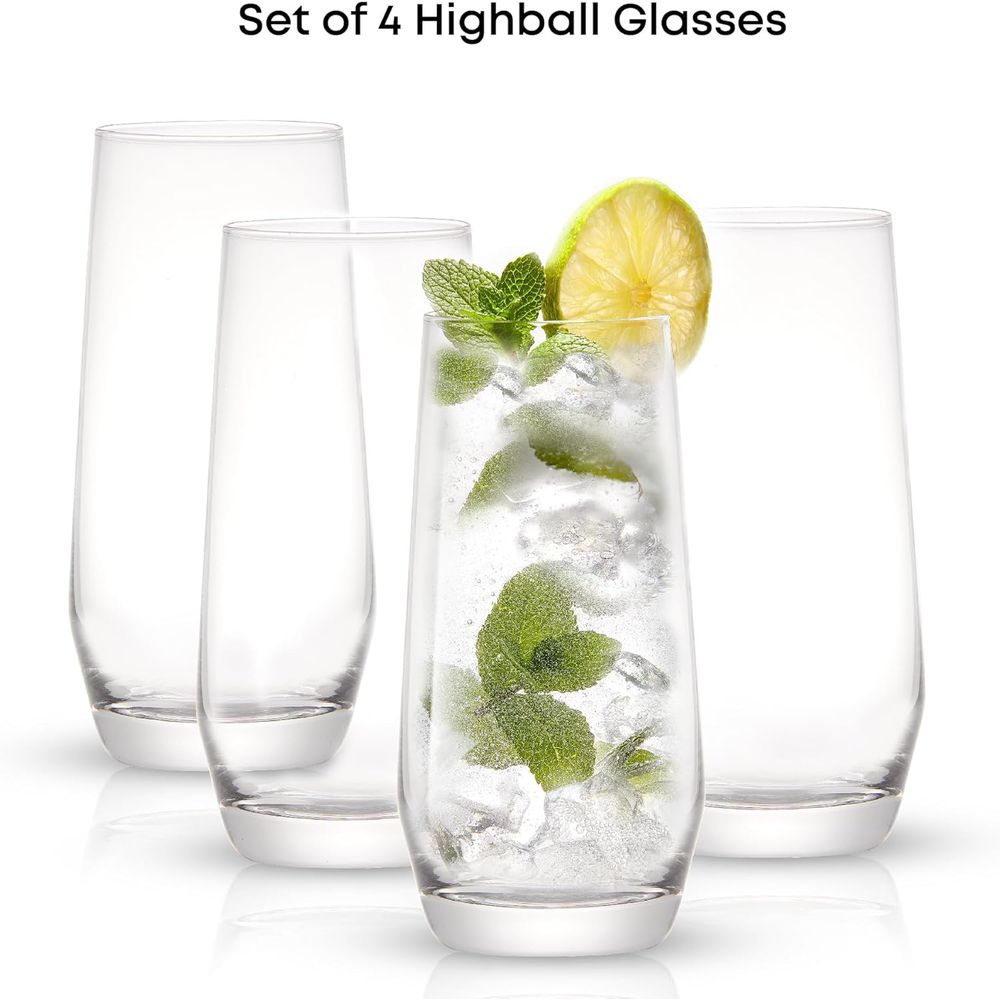 Set Gelas Highball 18.5 oz, 4  - Highball Glass Set ulasan dan harga